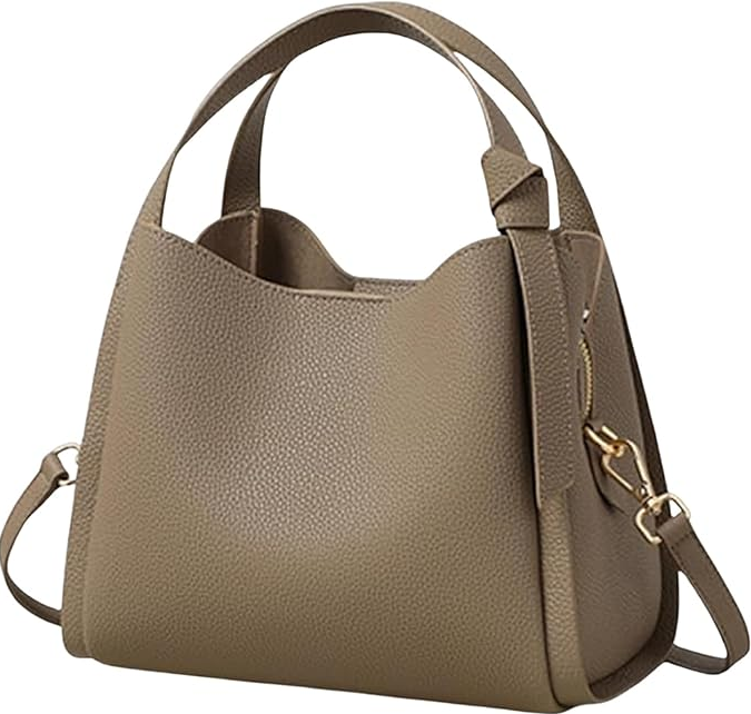 ハンドバッグ レディース トートバッグ 小さめ 【雨の日も安心・撥水】 軽量 450g 自立 3way ショルダーバッグ 斜めがけ 仕切り 大容量 ファスナー マグネット 可愛い おしゃれ 通勤 ビジネス ミニバッグ